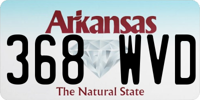 AR license plate 368WVD