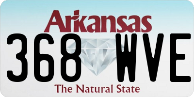 AR license plate 368WVE