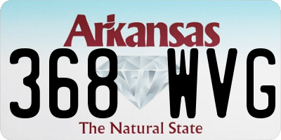 AR license plate 368WVG