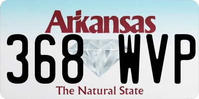 AR license plate 368WVP