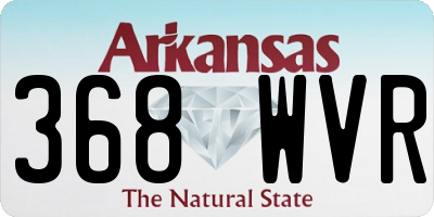 AR license plate 368WVR
