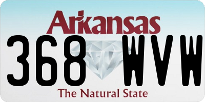 AR license plate 368WVW