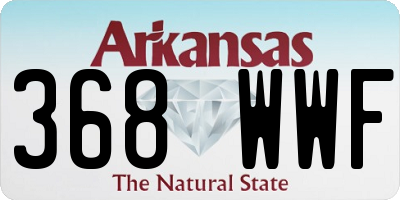 AR license plate 368WWF