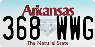 AR license plate 368WWG