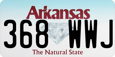 AR license plate 368WWJ