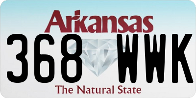 AR license plate 368WWK