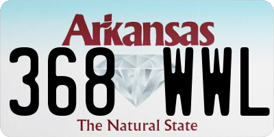 AR license plate 368WWL