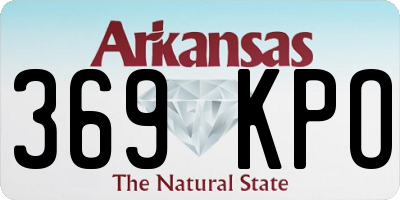 AR license plate 369KPO