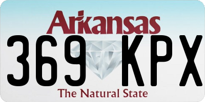 AR license plate 369KPX