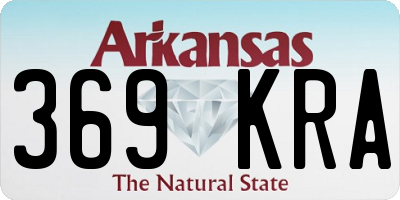 AR license plate 369KRA