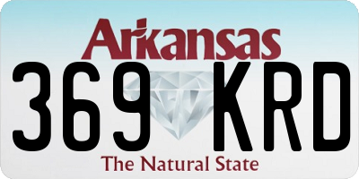 AR license plate 369KRD