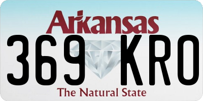 AR license plate 369KRO