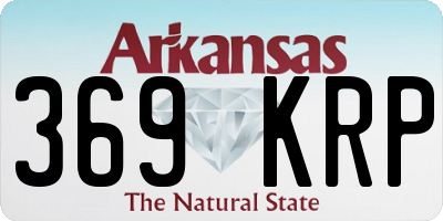 AR license plate 369KRP