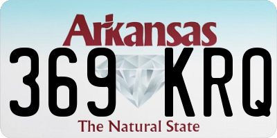 AR license plate 369KRQ