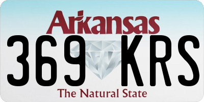 AR license plate 369KRS