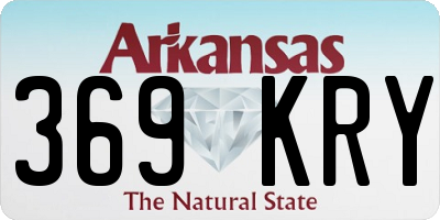 AR license plate 369KRY