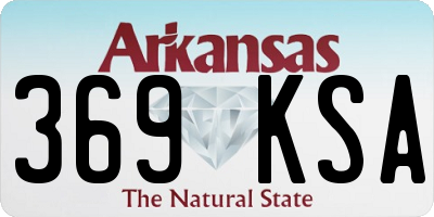 AR license plate 369KSA
