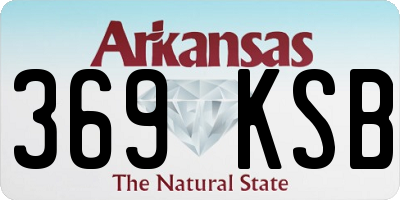 AR license plate 369KSB