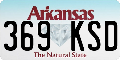 AR license plate 369KSD