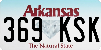 AR license plate 369KSK
