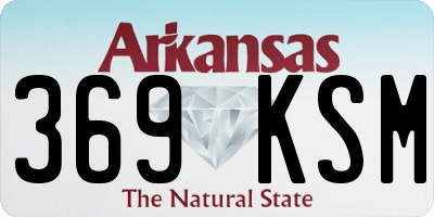 AR license plate 369KSM