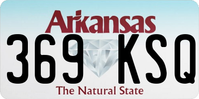 AR license plate 369KSQ