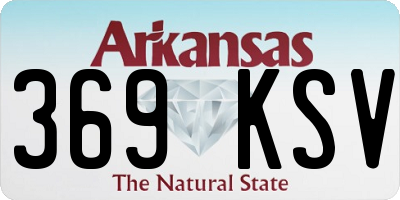 AR license plate 369KSV