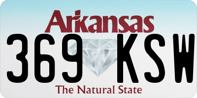 AR license plate 369KSW