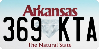 AR license plate 369KTA