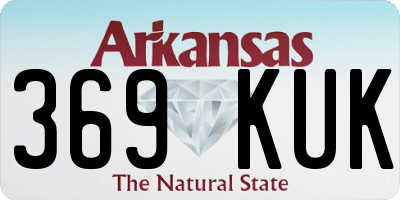 AR license plate 369KUK
