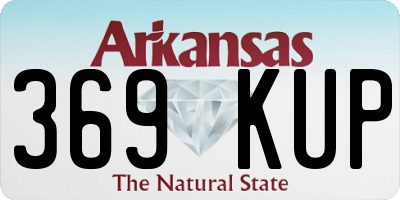 AR license plate 369KUP