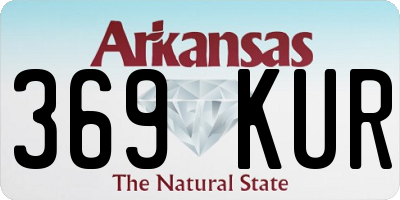 AR license plate 369KUR