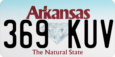 AR license plate 369KUV