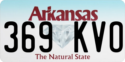 AR license plate 369KVO