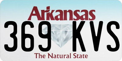 AR license plate 369KVS