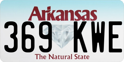 AR license plate 369KWE