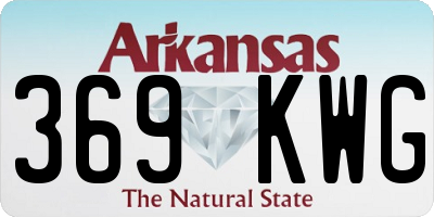 AR license plate 369KWG
