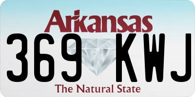 AR license plate 369KWJ