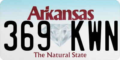 AR license plate 369KWN