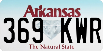 AR license plate 369KWR