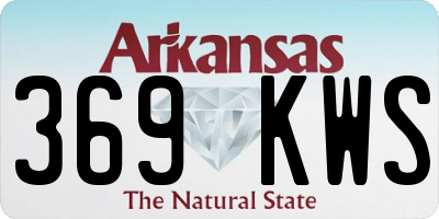 AR license plate 369KWS