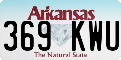 AR license plate 369KWU