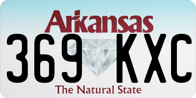 AR license plate 369KXC