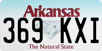 AR license plate 369KXI