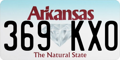 AR license plate 369KXO