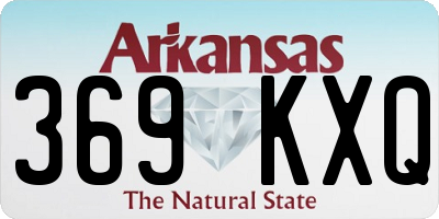 AR license plate 369KXQ