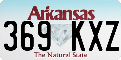 AR license plate 369KXZ