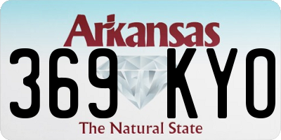 AR license plate 369KYO