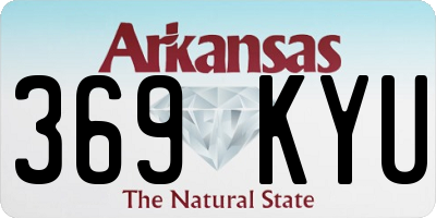 AR license plate 369KYU