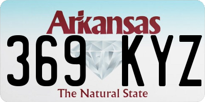 AR license plate 369KYZ